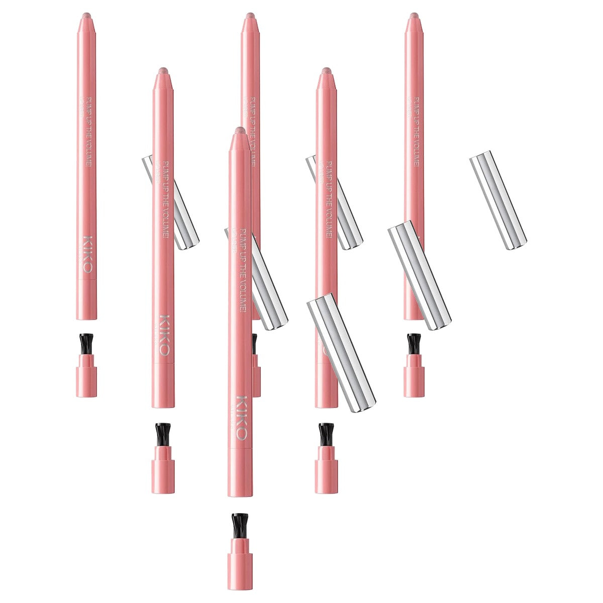 Kiko Milano Pump Up The Volume Lip Liner 3 Lipliner met Volume-Effect - 6-pack