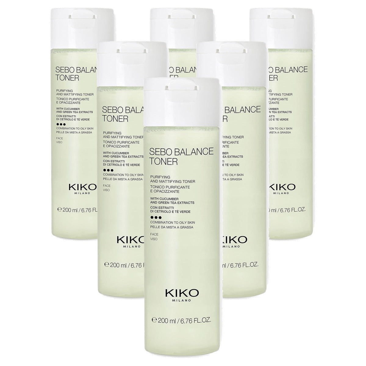Kiko Milano Sebo Balance Toner - 6-pack