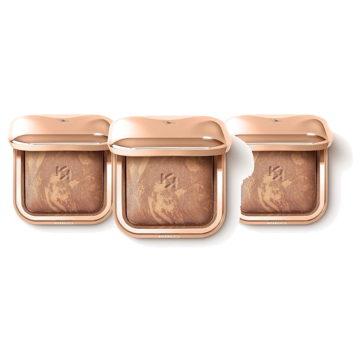 Kiko Milano Silky Glow Baked Bronzer Kleur 02 Terracotta - 3-pack