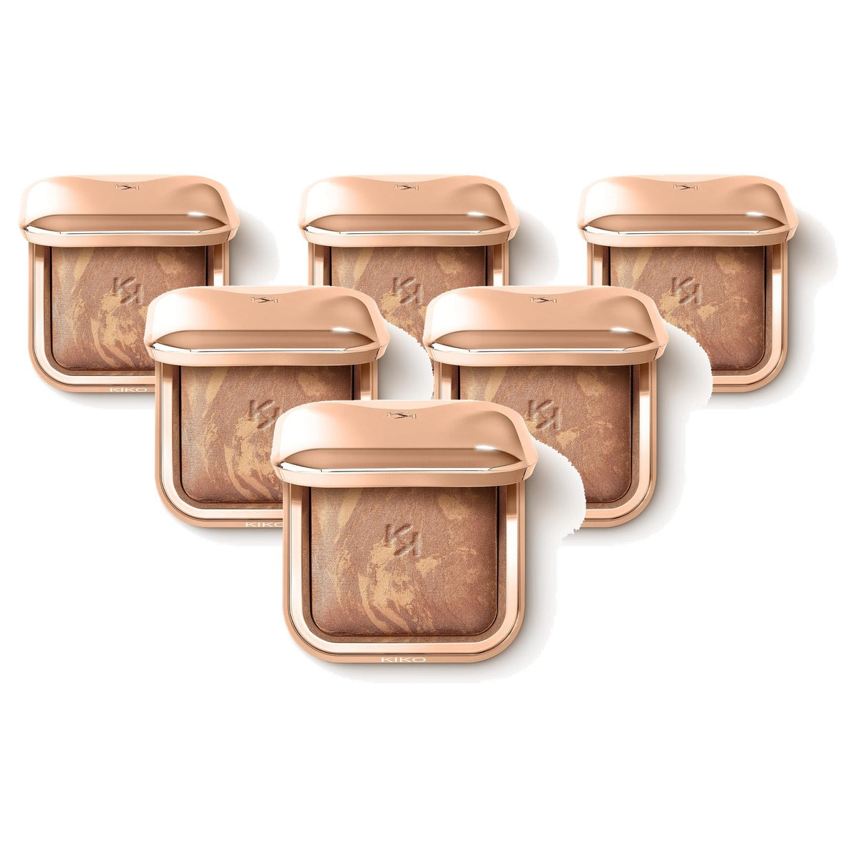 Kiko Milano Silky Glow Baked Bronzer Kleur 02 Terracotta - 6-pack