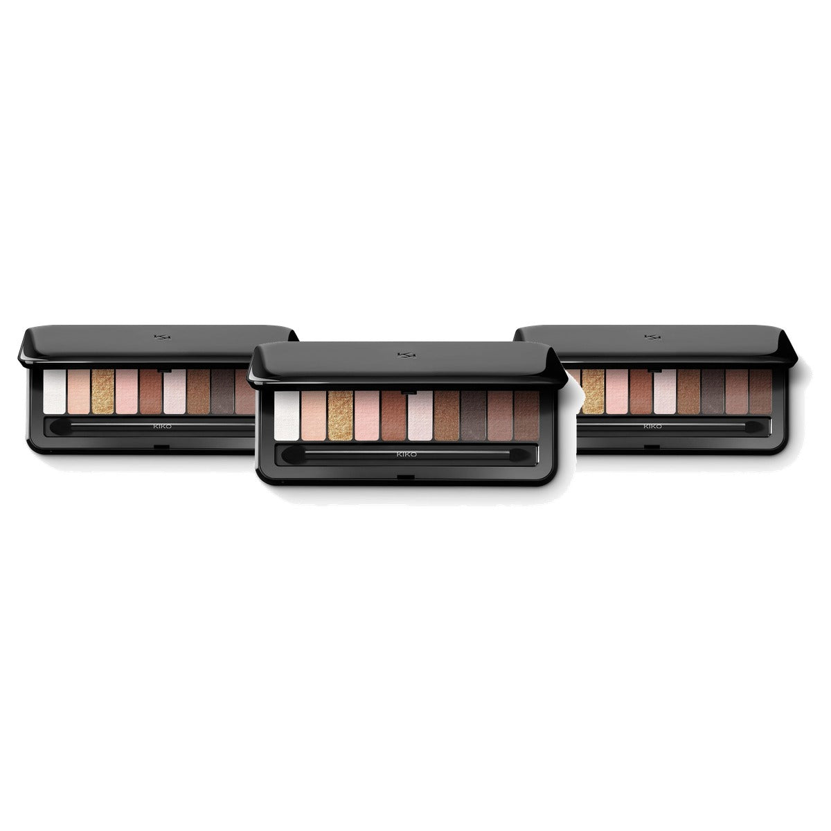 Kiko Milano Soft Nude Oogschaduwpalet Kleur 02 Warme Tinten - 3-pack
