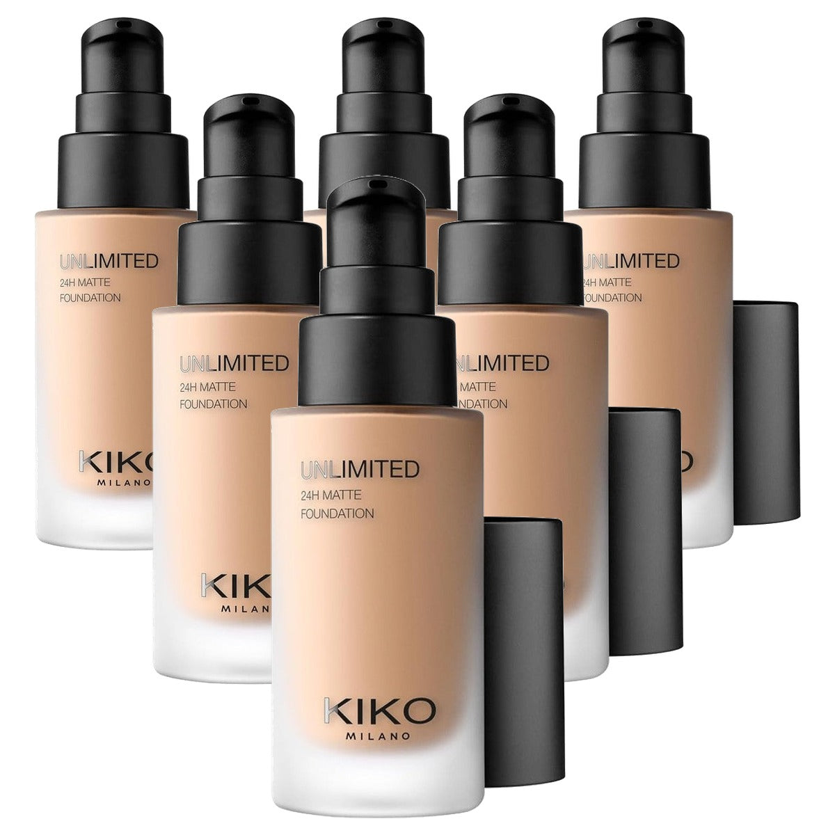 Kiko Milano Unlimited 24H Matte Foundation 6 NG - 6-pack