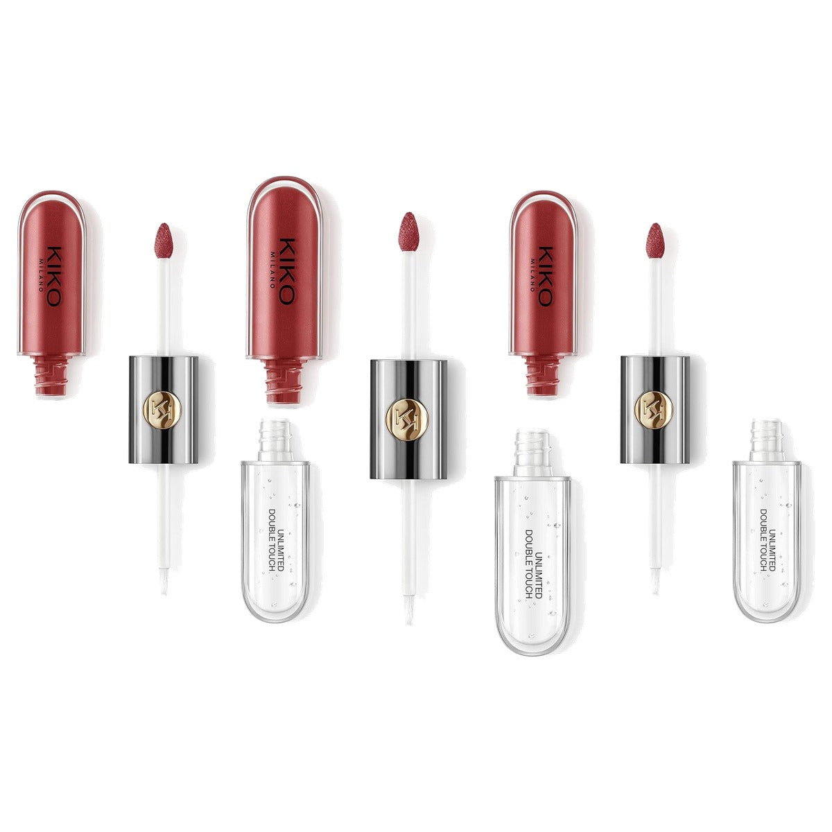 Kiko Milano Unlimited Double Touch 106 Vloeibare Lippenstift - 3-pack