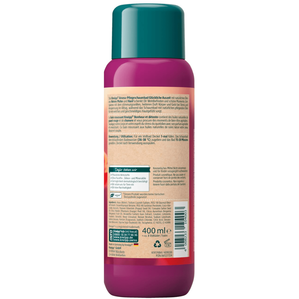 Kneipp Badschuim Glückliche Auszeit – 400 ml door Kneipp nu bij Huishoudvoordeel