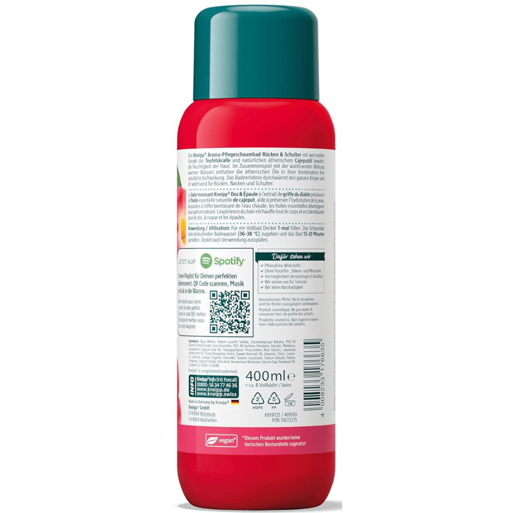 Kneipp Badschuim Rug & Schouder – 400 ml door Kneipp nu bij Huishoudvoordeel