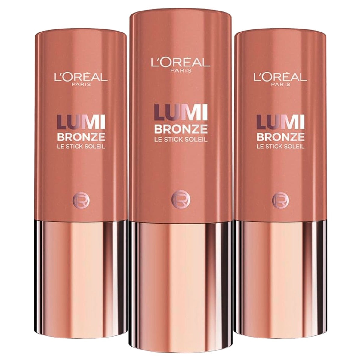 L'Oreal Paris Lumi Bronze Le Stick Soleil 100 Sunkissed Rose 3 x 1 stuk - Voordeelverpakking