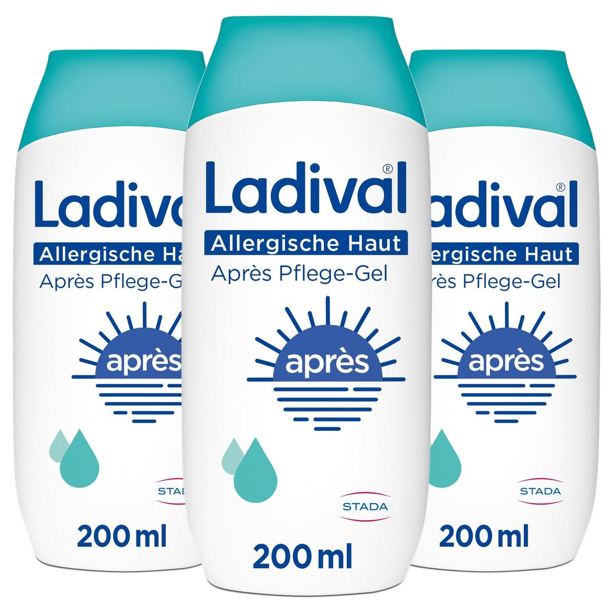 Ladival After Care Gel allergische huid After Sun 3 x 200 ml - Voordeelverpakking