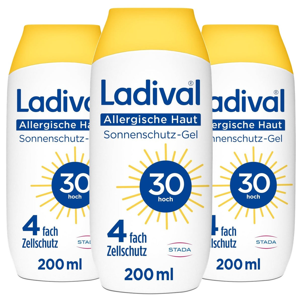 Ladival Zonnebrandgel voor allergische huid SPF 30 3 x 200 ml - Voordeelverpakking