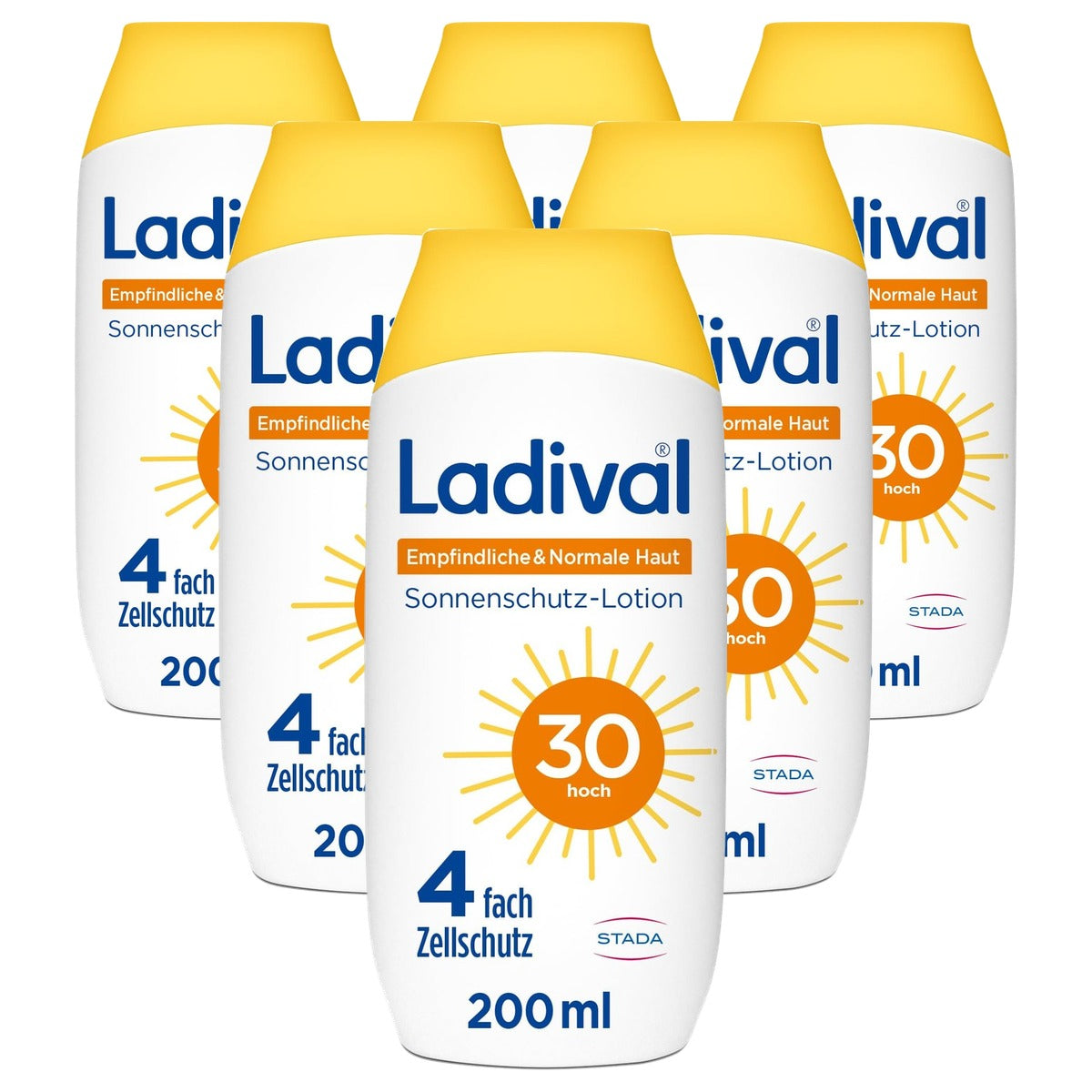 Ladival Zonnecrème gevoelige en normale huid SPF 30 6 x 200 ml - Voordeelverpakking