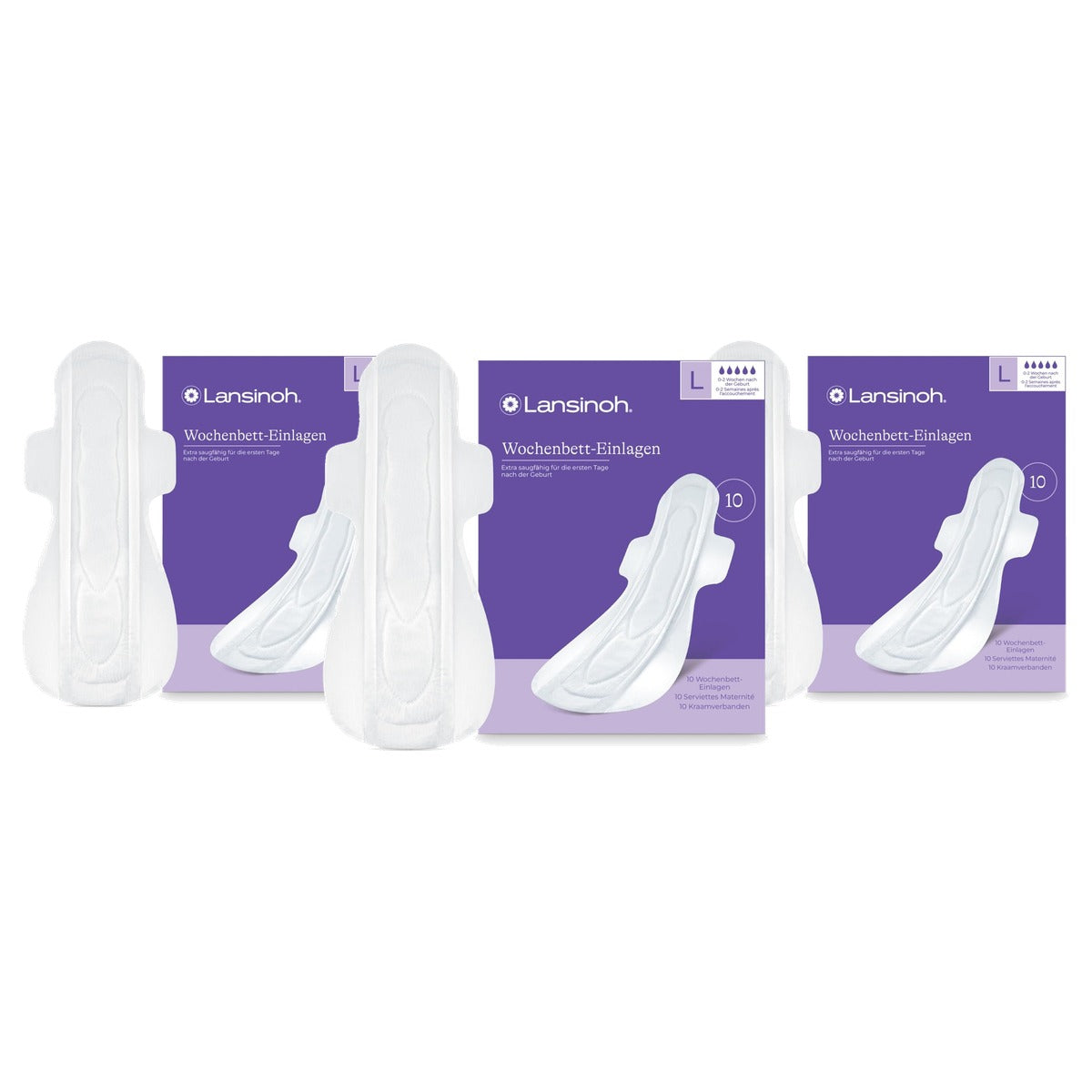 Lansinoh Weekbedinlegkruisjes voor Sterke Weekstroom 10 stuks - 3-pack