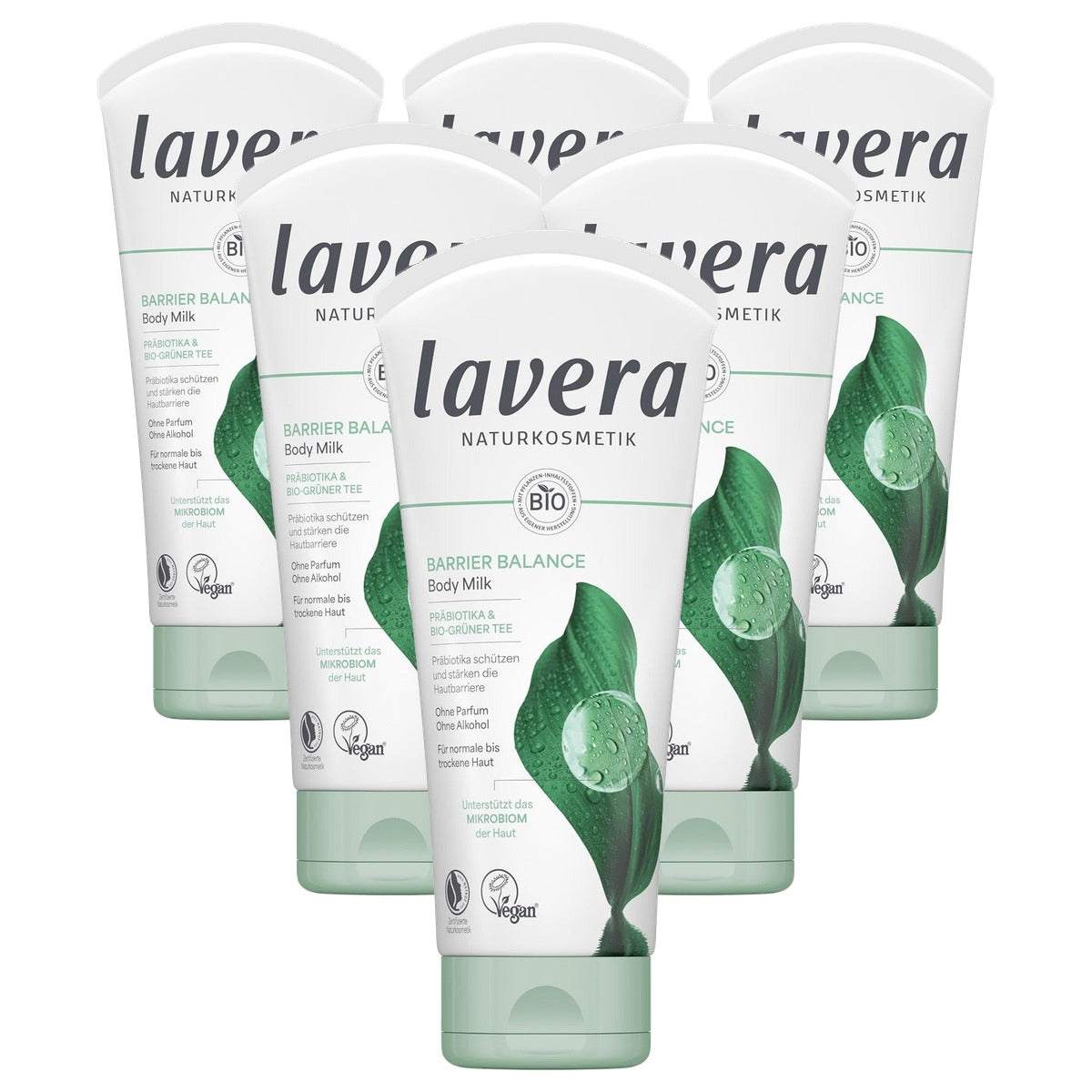 lavera Barrier Balance Body Milk 6 x 200 ml - Voordeelverpakking