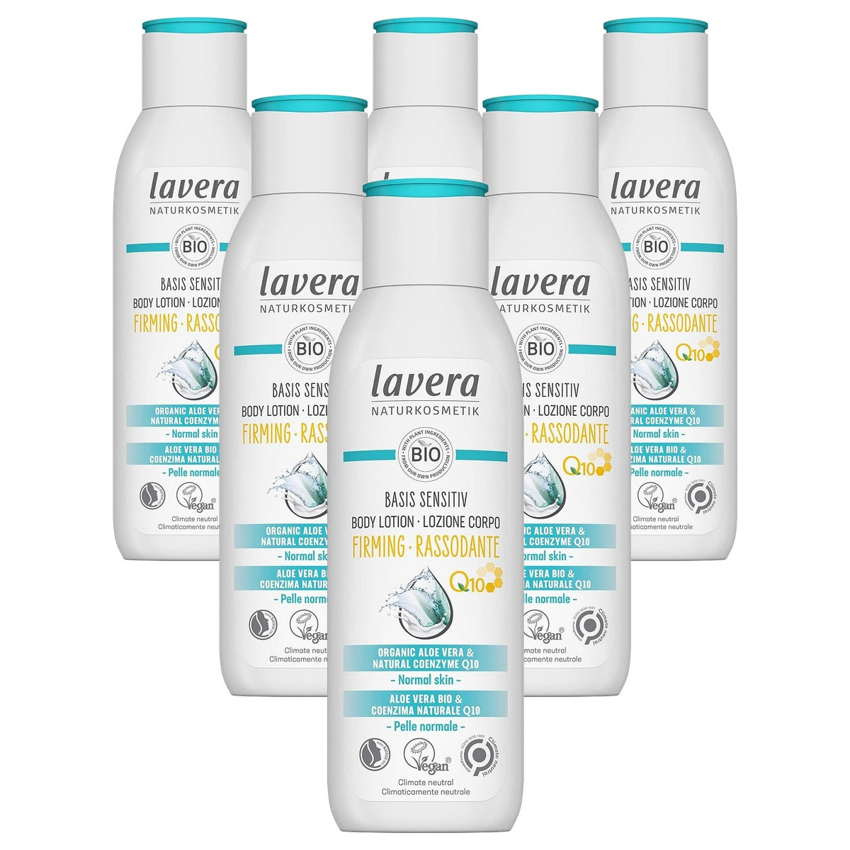 lavera Basis Sensitiv Body Lotion verstevigend - 6-pack