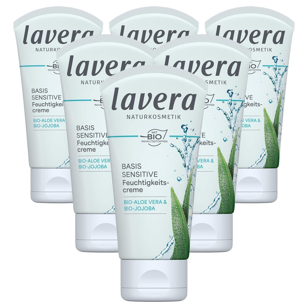 lavera Basis Sensitiv vochtinbrengende crème - 6-pack