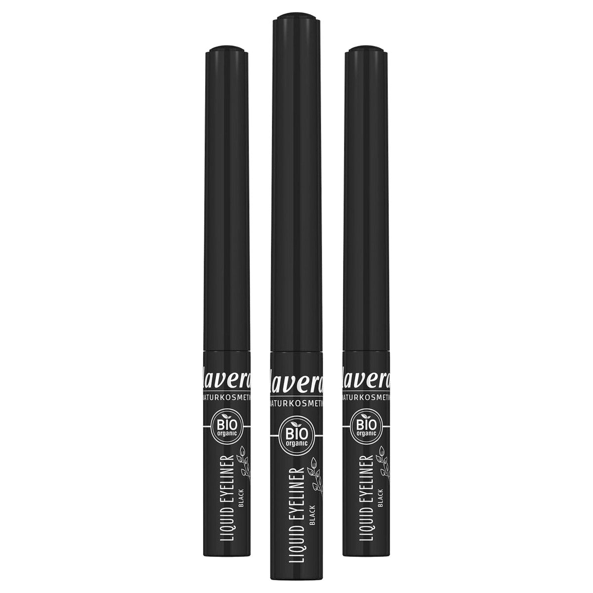 lavera Bio Liquid Eyeliner Black 01 3 x 2,8 ml - Voordeelverpakking