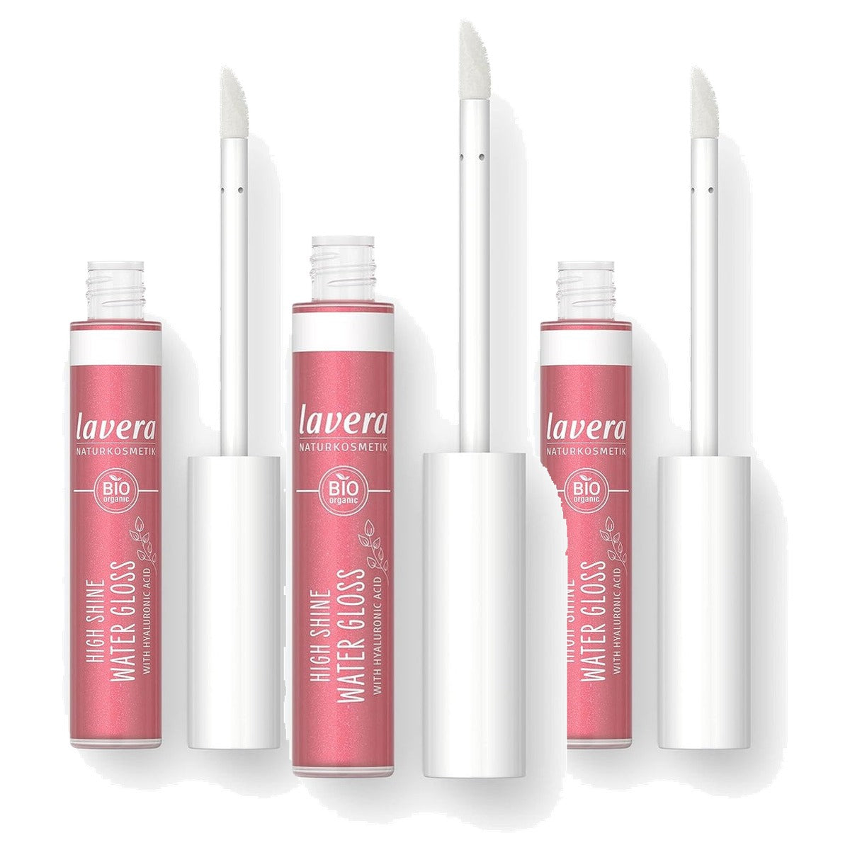 lavera High Shine Water Gloss Pink Lagoon 04 3 x 5,5 ml - Voordeelverpakking