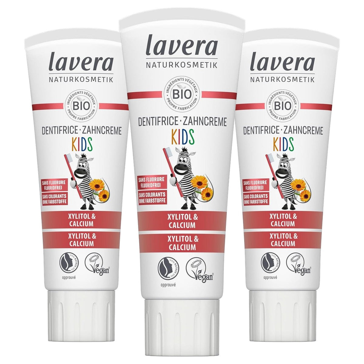 lavera Kids Tandpasta 3 x 75 ml - Voordeelverpakking