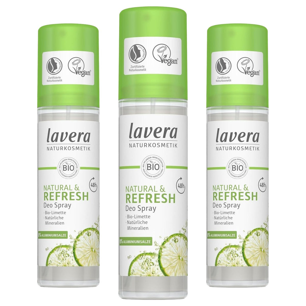 lavera Natural & Refresh Deodorant 3 x 75 ml - Voordeelverpakking