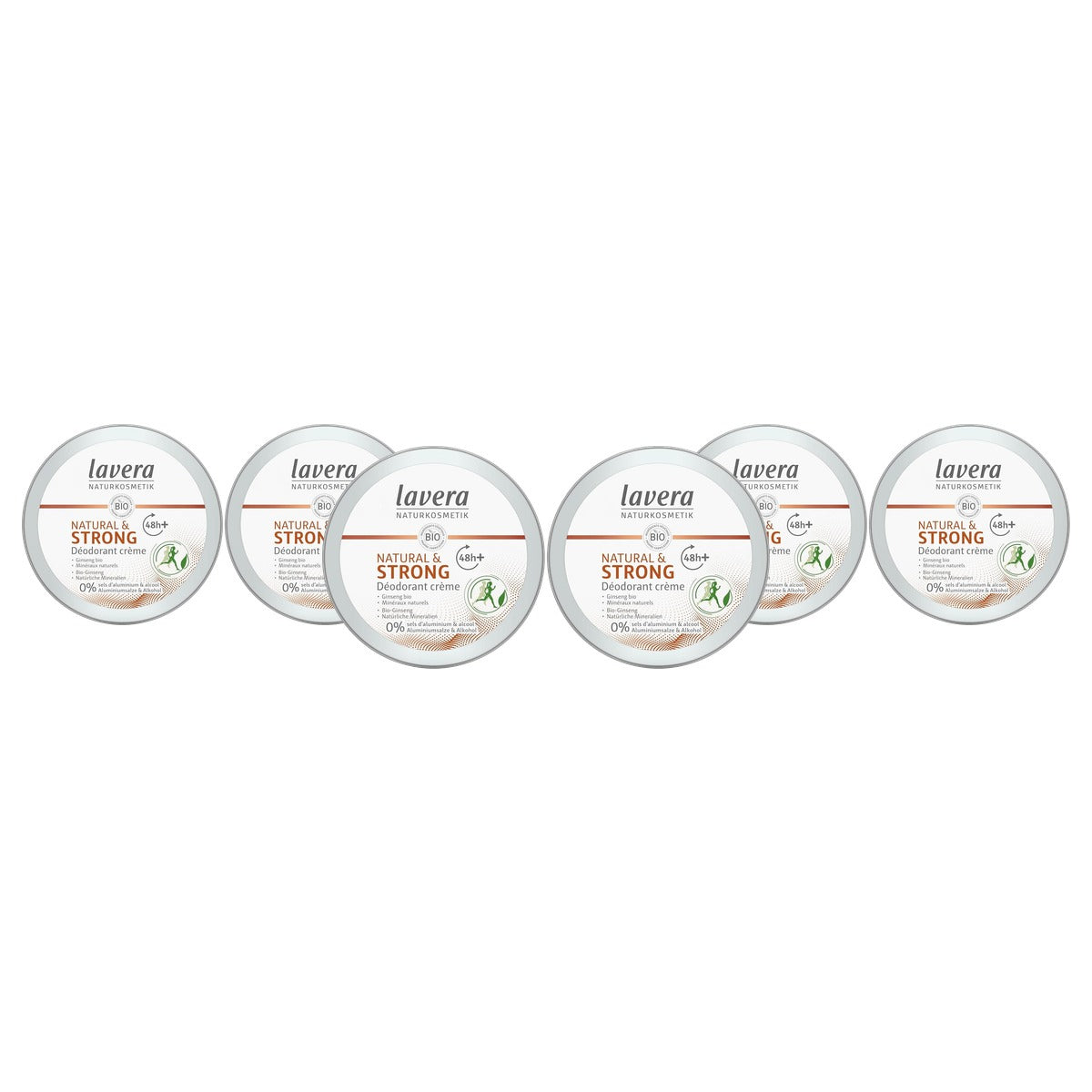 lavera Natural & Strong Deo-crème - 3-pack