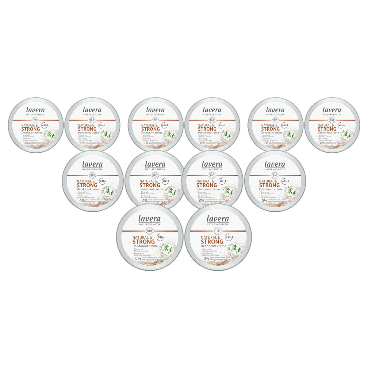 lavera Natural & Strong Deo-crème - 6-pack