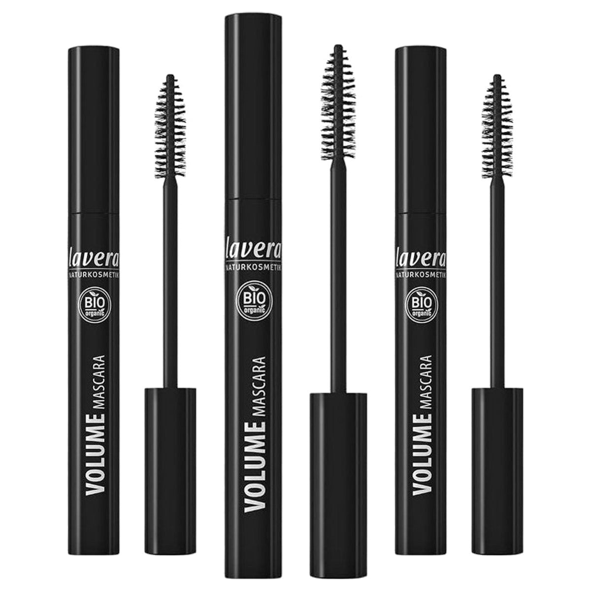 lavera Volume Mascara Brown 3 x 9 ml - Voordeelverpakking