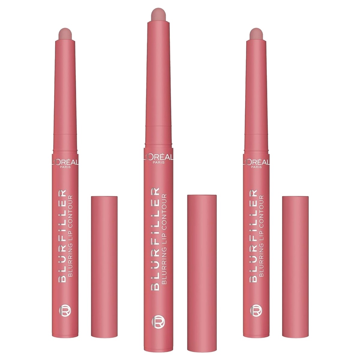 L'Oreal Paris Blurfiller Blurring Lip Contour 601 Worth It 3 x 8,7 g - Voordeelverpakking