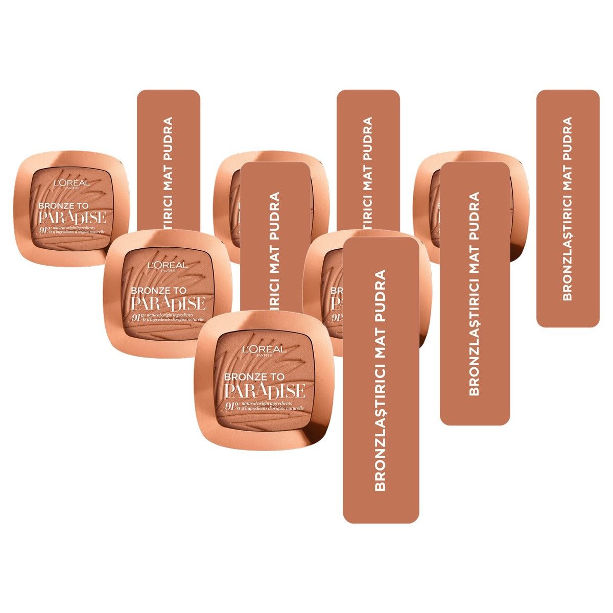 L'Oréal Paris Bronze to Paradise 02 Baby one more tan - 6-pack