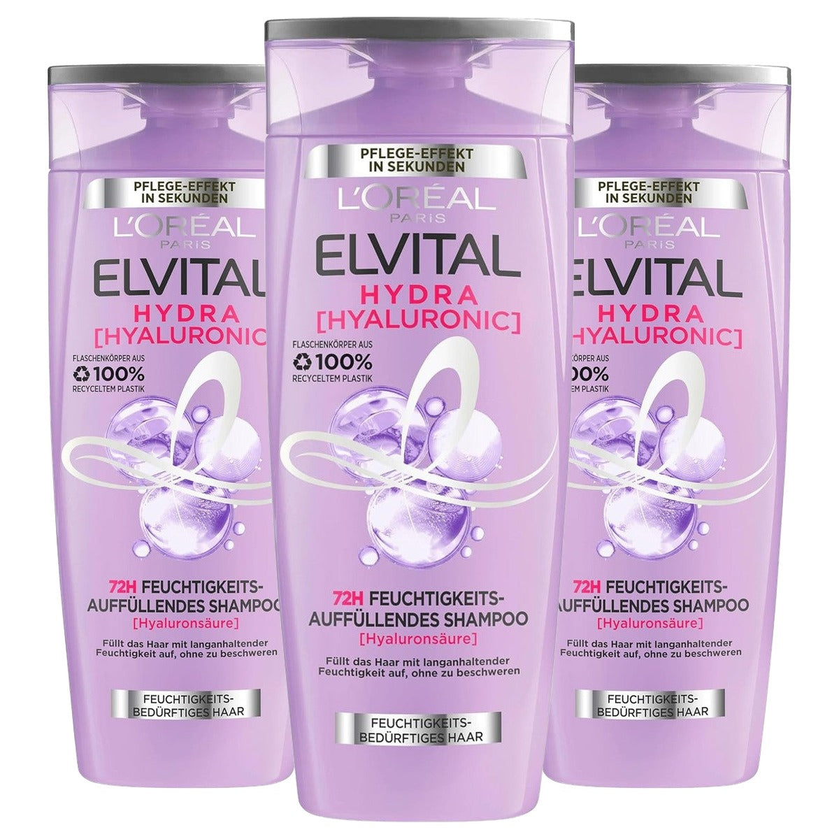 L'Oreal Paris Elvital Hydra Hyaluronic Shampoo 300 ml - 3 stuks