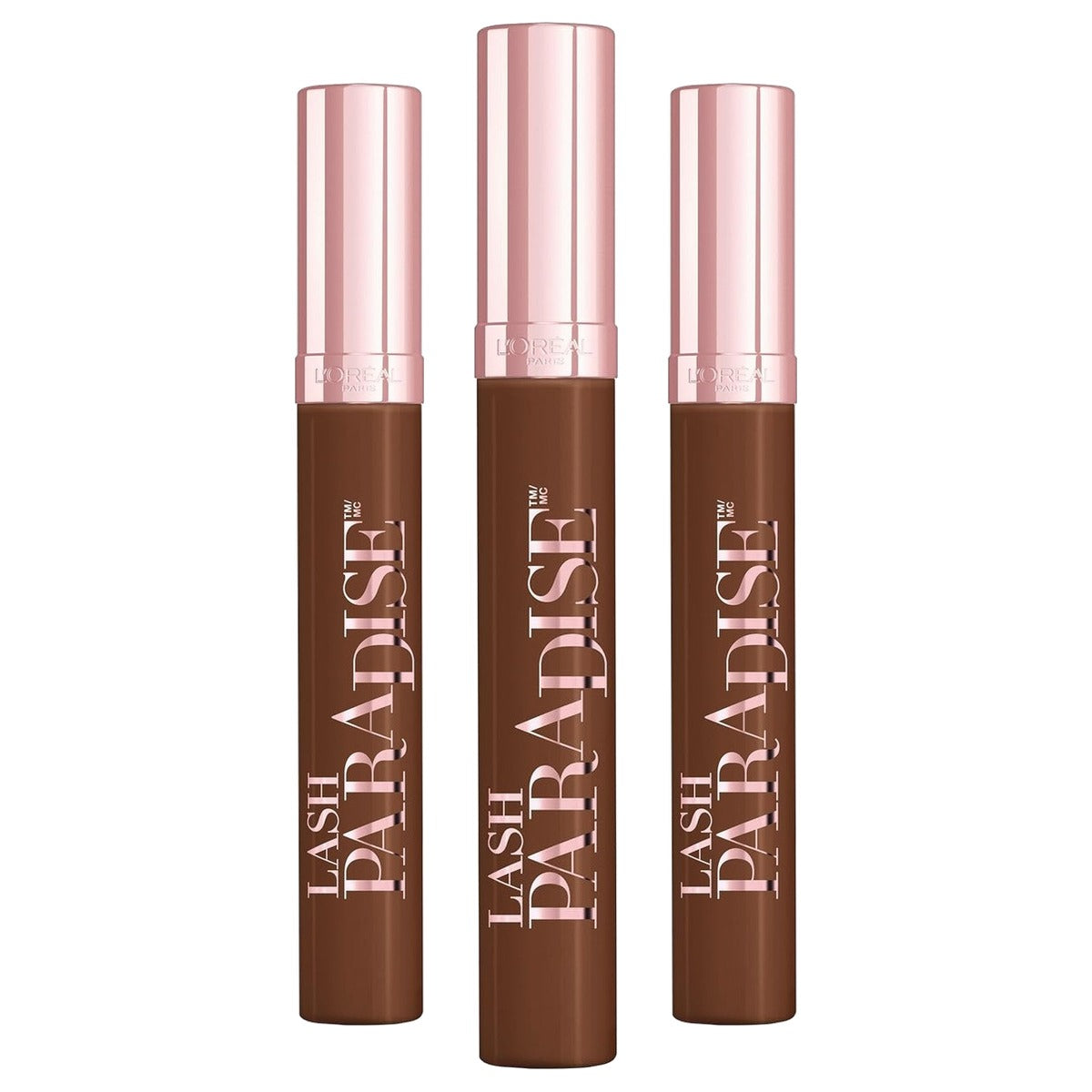 L'Oréal Paris Lash Paradise Latte Brown 3 x 10 g - Voordeelverpakking