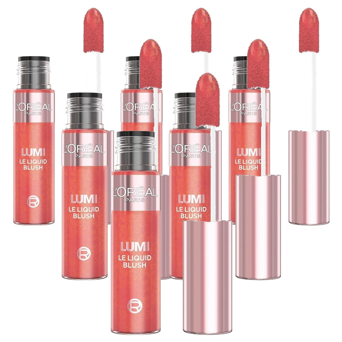 L'Oréal Paris Lumi Le Liquid Blush True Rose 630 6 x 11 ml - Voordeelverpakking