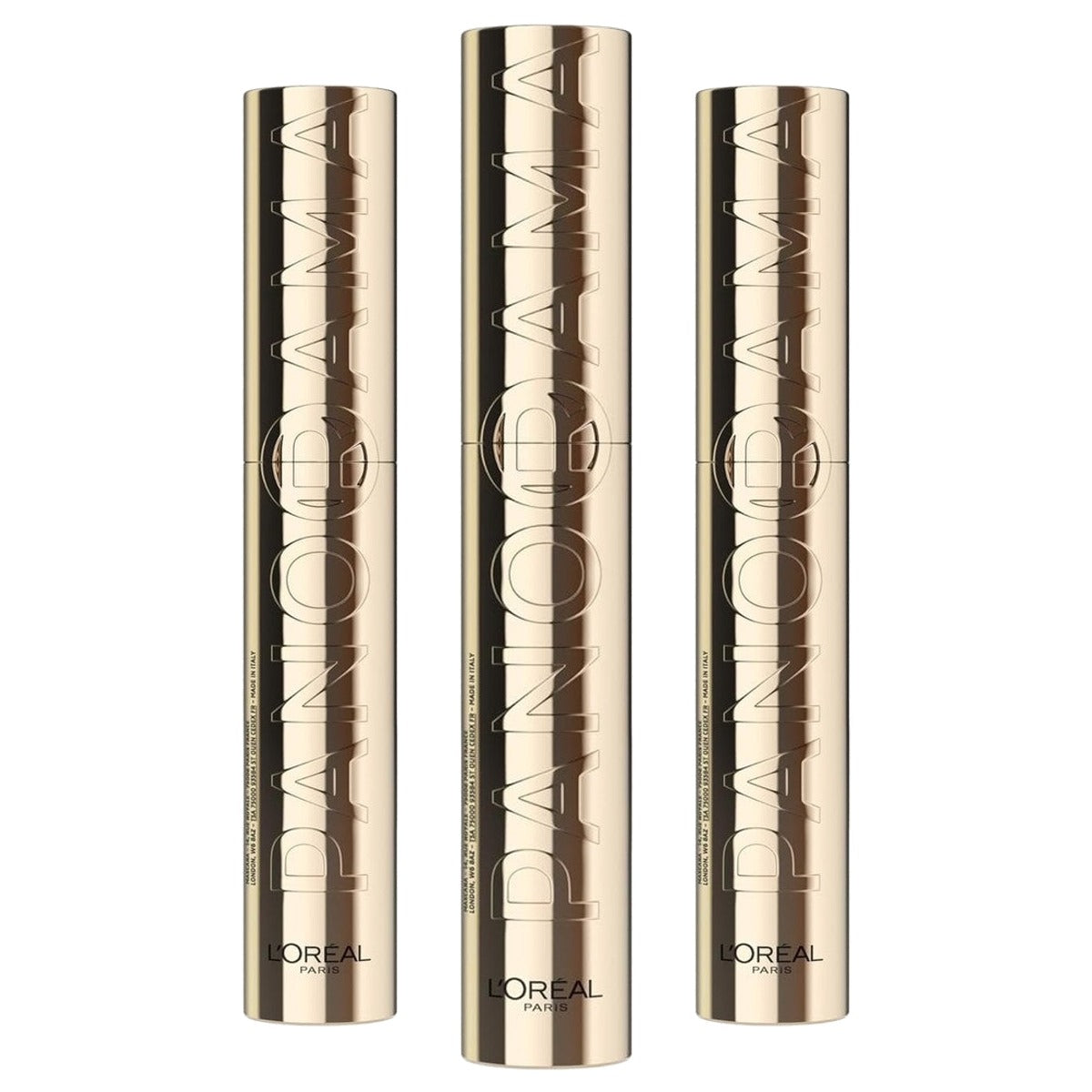 L'Oreal Paris Panorama Mascara Zwart 3 x 9,9 ml - Voordeelverpakking