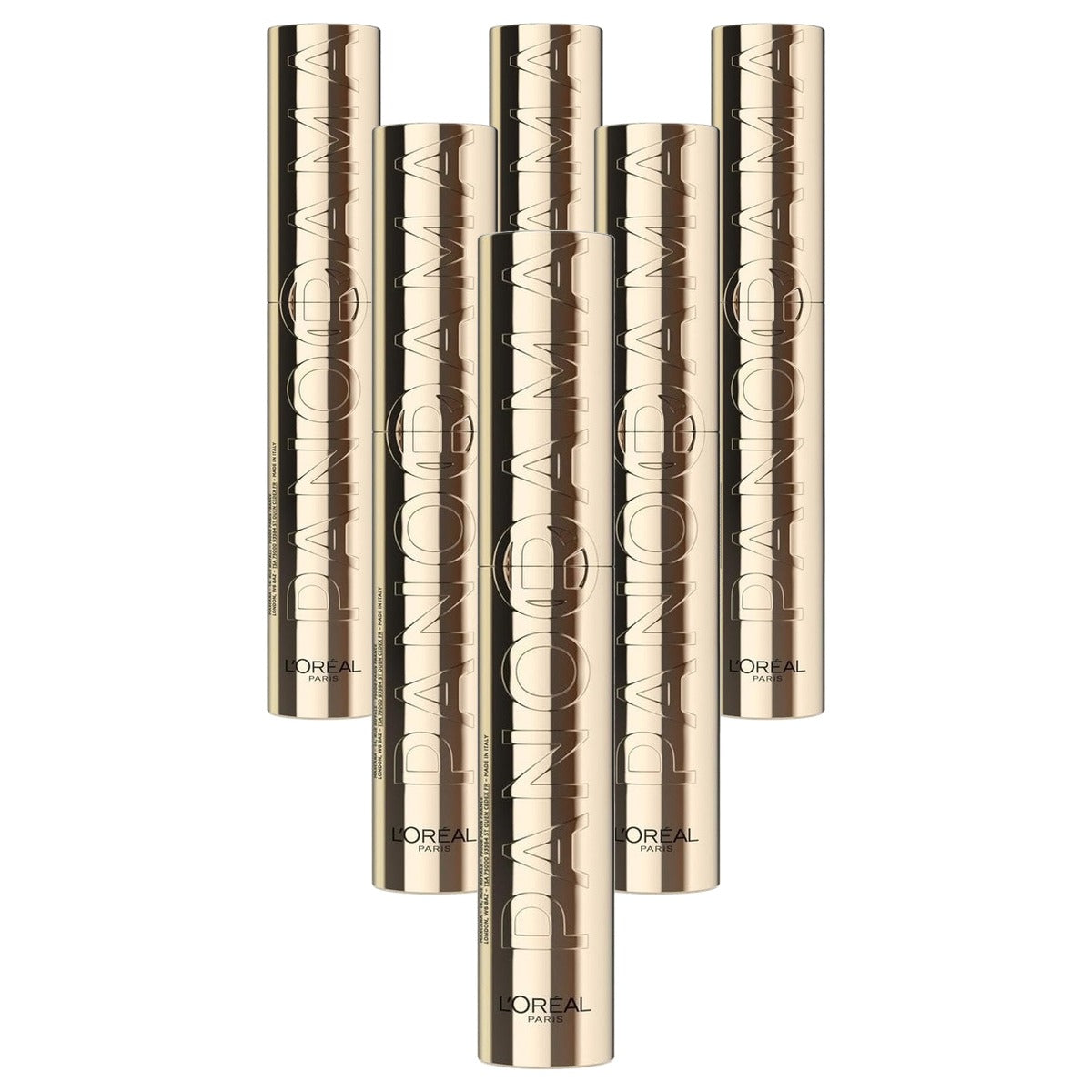 L'Oreal Paris Panorama Mascara Zwart 6 x 9,9 ml - Voordeelverpakking
