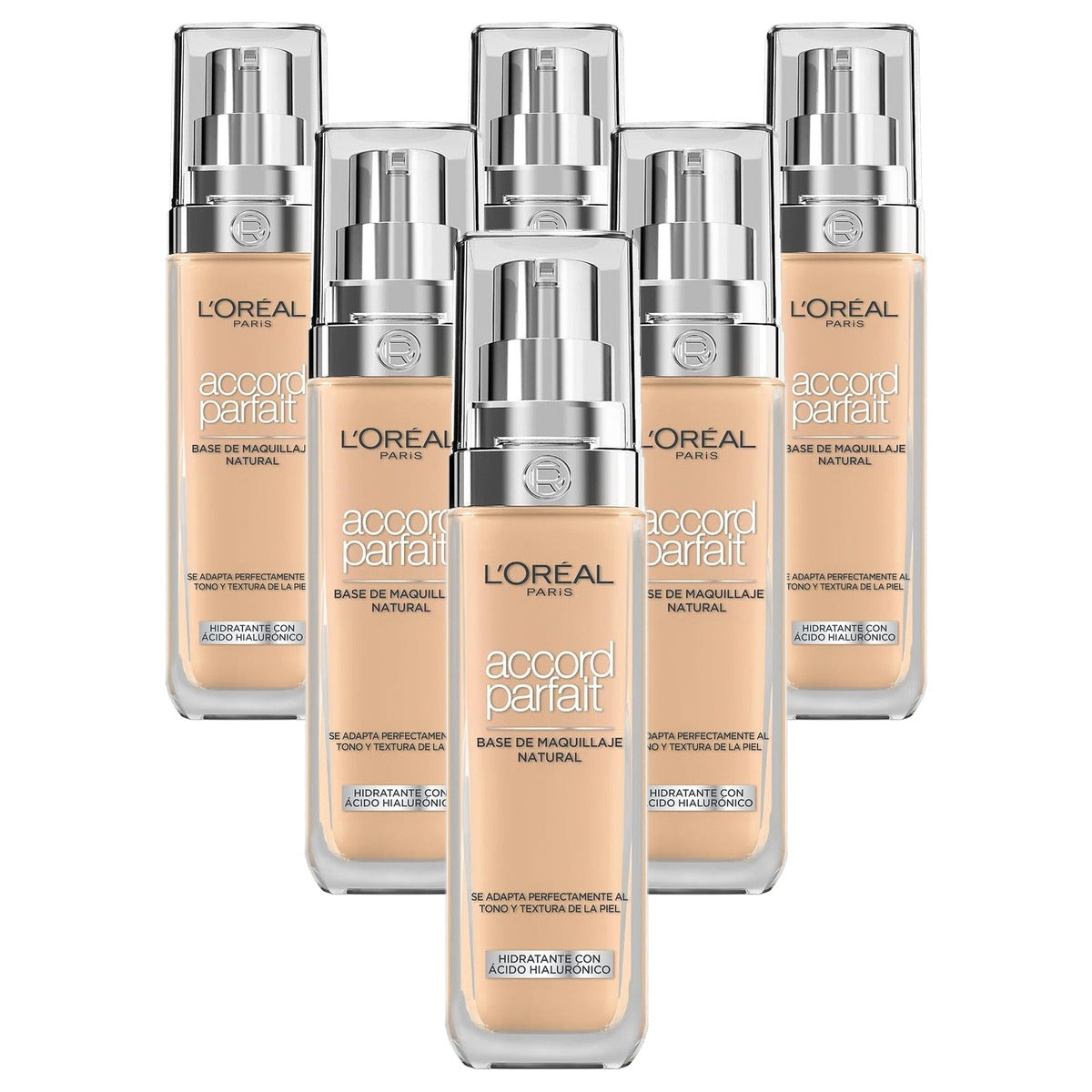 L'Oréal Paris Perfect Match Foundation 3.D goudbeige 6 x 30 ml - Voordeelverpakking