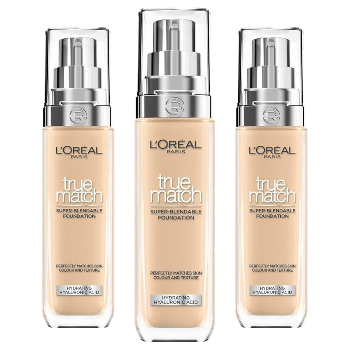 L'Oreal Paris True Match Foundation 4.N Neutral Light 3 x 30 ml - Voordeelverpakking