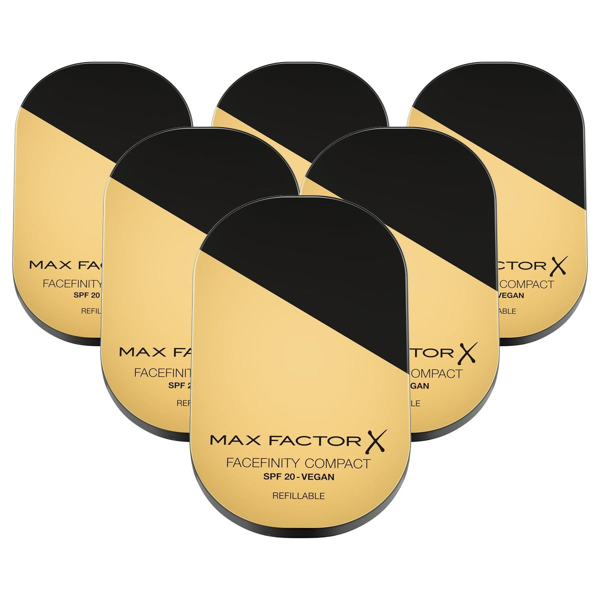 Max Factor Facefinity Reusable Compact Foundation 002 Ivory 84 g - 6 stuks