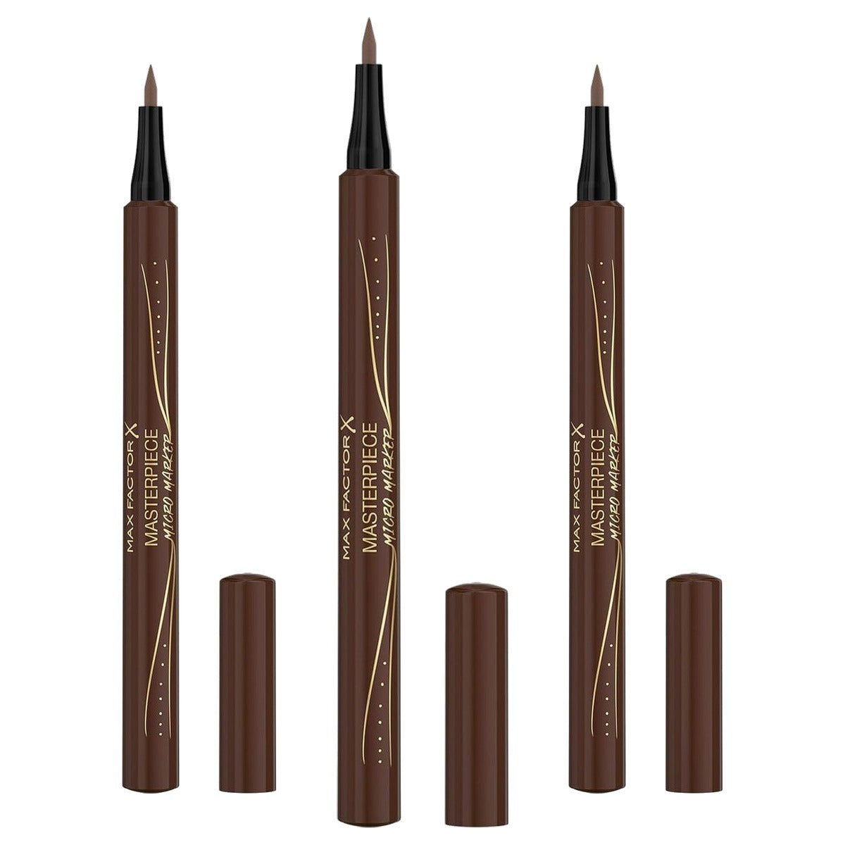 Max Factor Masterpiece Micro Marker 050 Ash Brown - 3 stuks