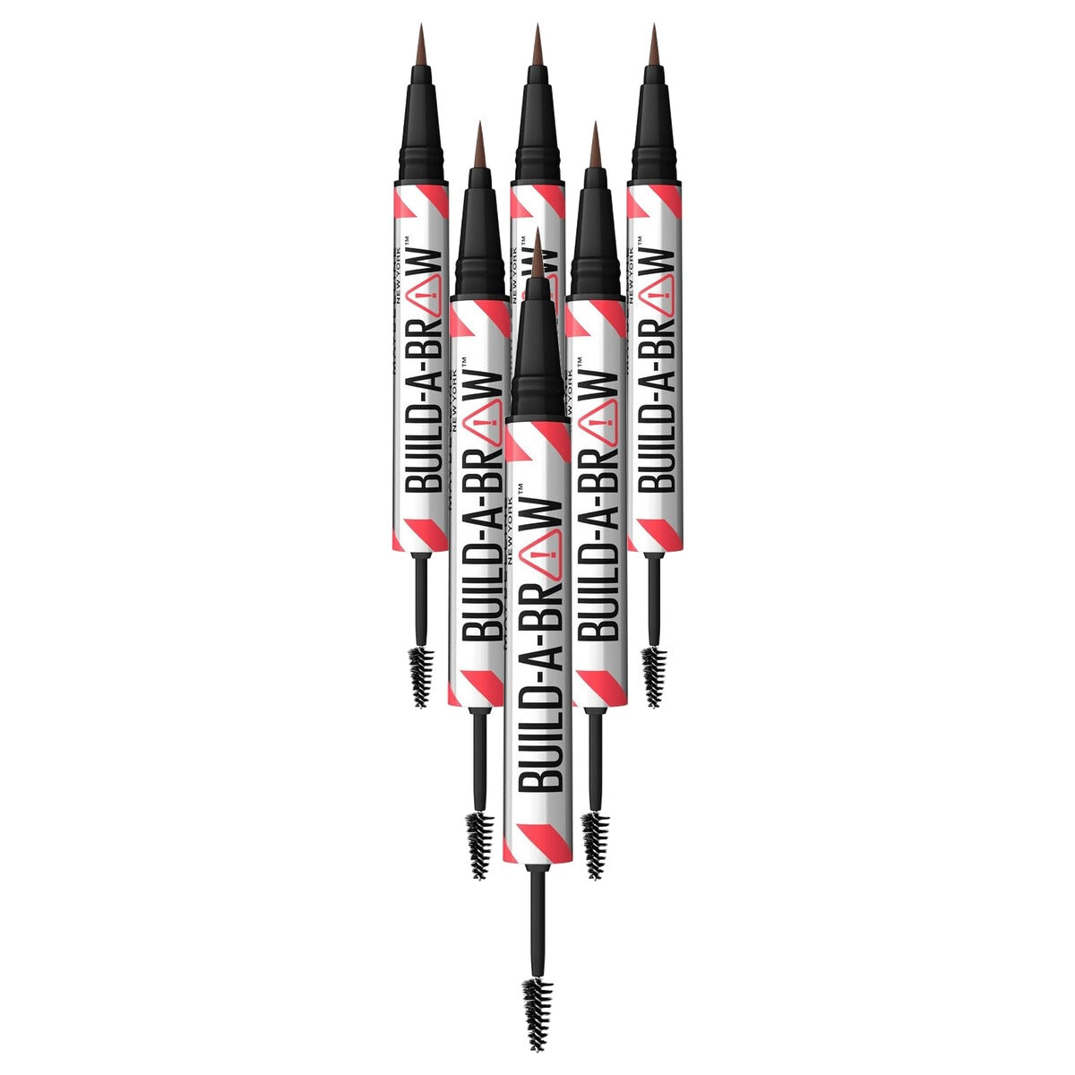 MAYBELLINE Build-A-Brow 2-in-1 nr. 257 Medium Brown 6 stuks