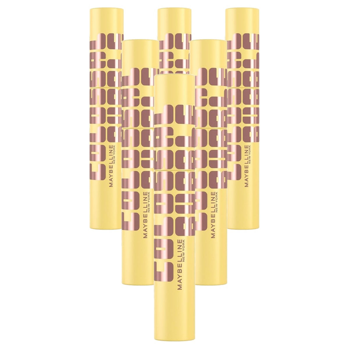 MAYBELLINE Colossal Bubble Mascara Zwart 10 ml - 6 stuks