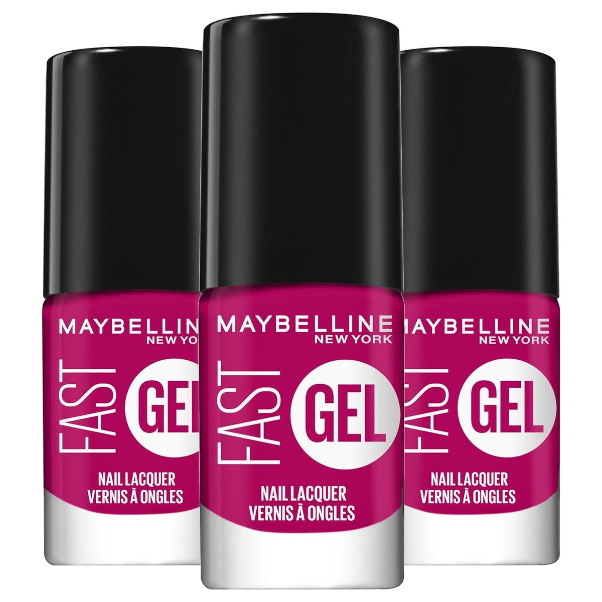 MAYBELLINE Fast Gel Nagellak Nr. 10 Fuchsia Ecstacy - 3 stuks