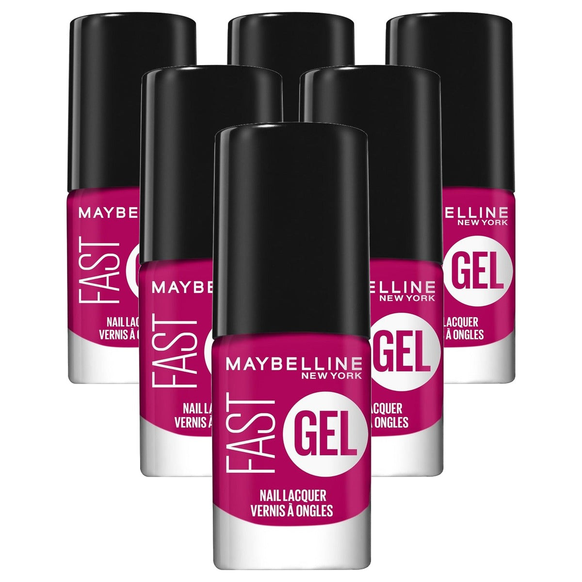MAYBELLINE Fast Gel Nagellak Nr. 10 Fuchsia Ecstacy 6 stuks