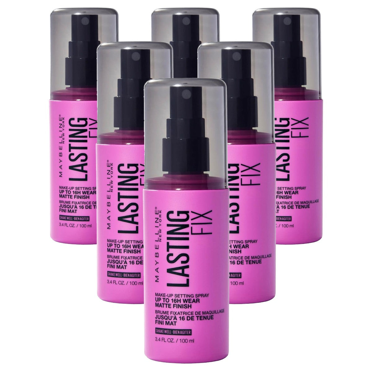 MAYBELLINE Lasting Fix Setting Spray Transparant - 6 stuks