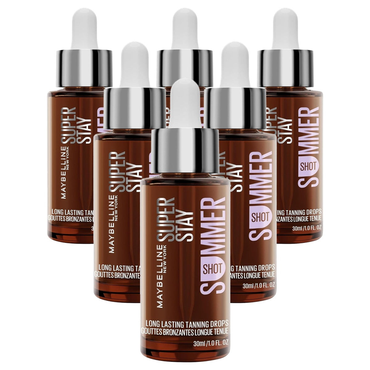 MAYBELLINE Face Summer Shot 30 ml - 6 stuks