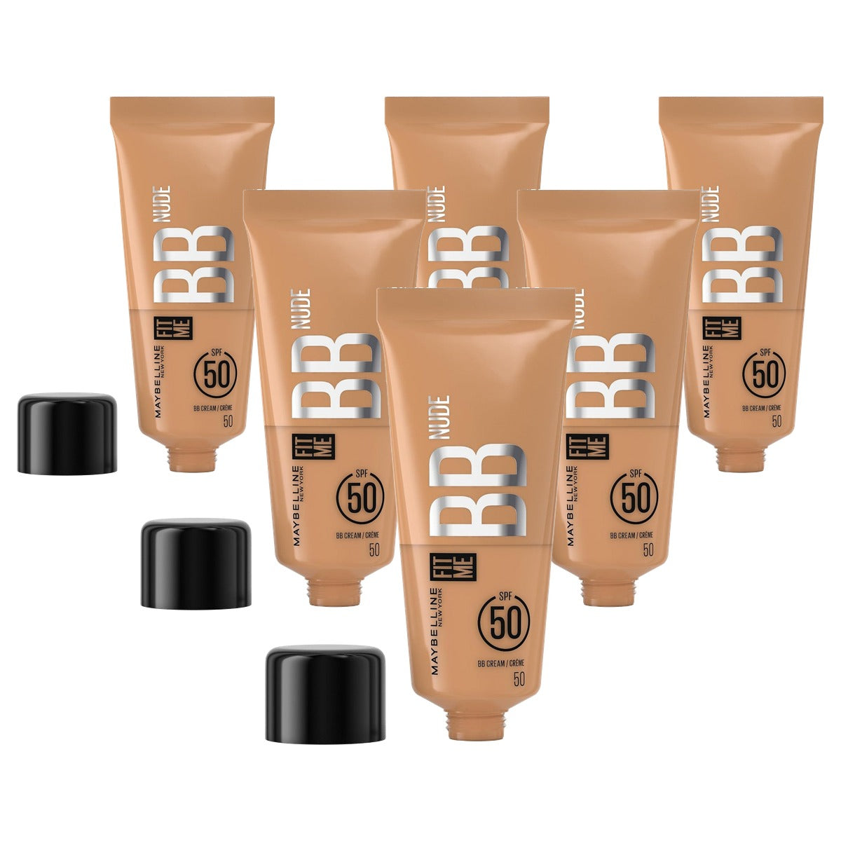MAYBELLINE Fit me Nude BB Cream 50 - 6 stuks