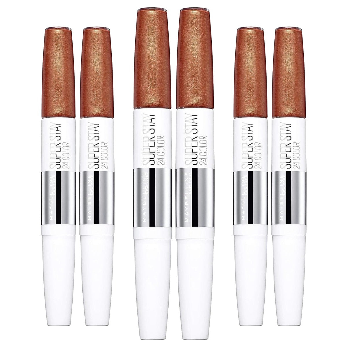 MAYBELLINE Super Stay 24H Lippenstift 444 Cosmic Coral 5 g - 3 stuks
