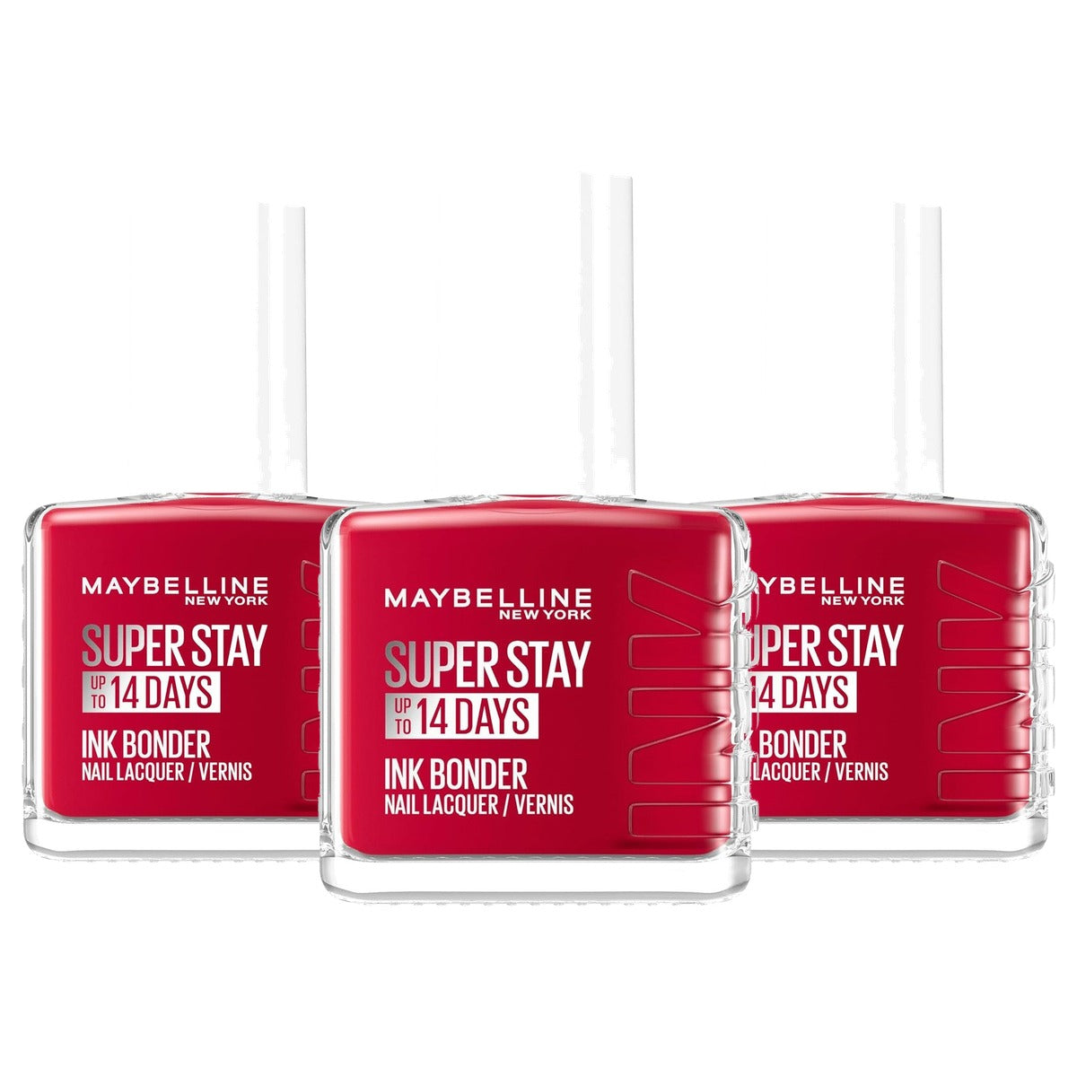 MAYBELLINE Super Stay Ink Bonder Nagellak 006 Deep Red 12,3 ml - 3 stuks
