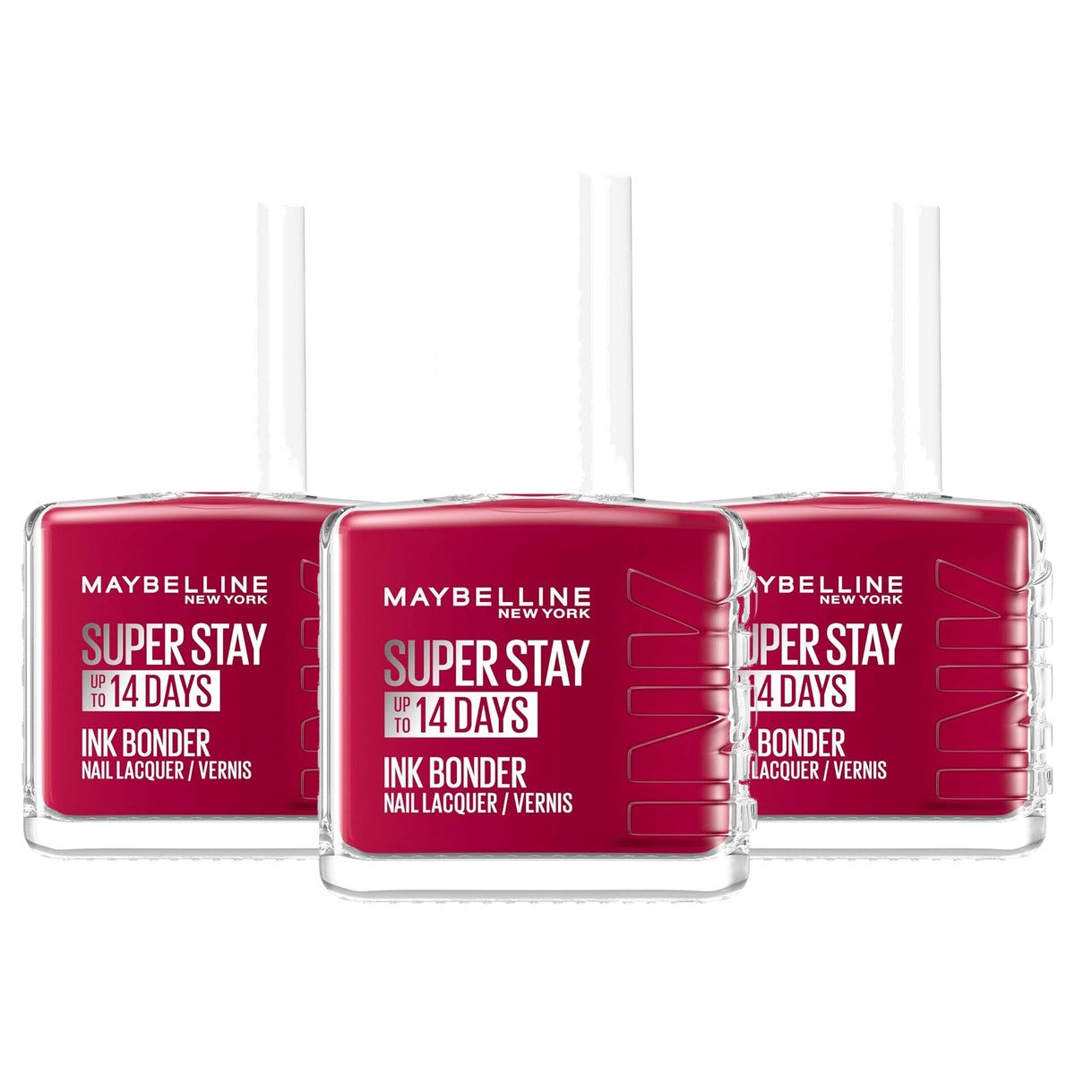 MAYBELLINE Super Stay Ink Bonder Nagellak 501 Cherry Sin 12,3 ml - 3 stuks