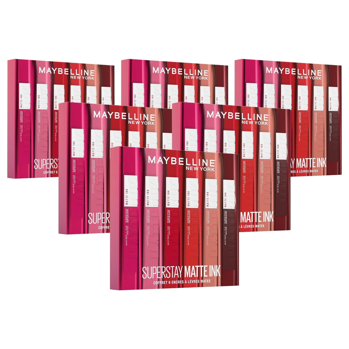 MAYBELLINE Superstay Matte Ink lippenstiftset 6 stuks - 6 stuks