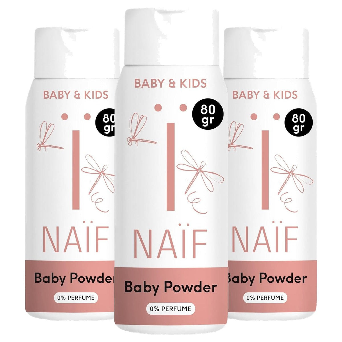 Naïf Babypoeder 3 x 80 g - Voordeelverpakking