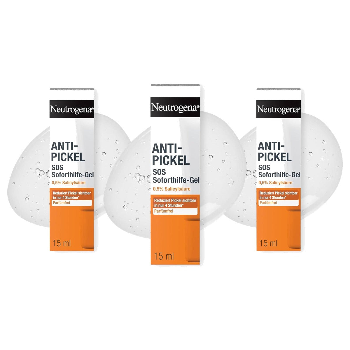 Neutrogena Anti-puistjes SOS onmiddellijke hulpgel 3 x 15 ml - Voordeelverpakking
