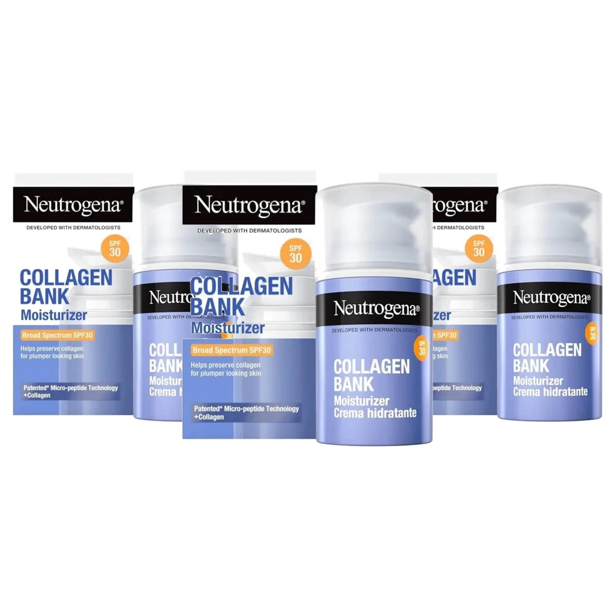 Neutrogena Collageen Bank Gezichtscrème SPF30 3 x 50 ml - Voordeelverpakking
