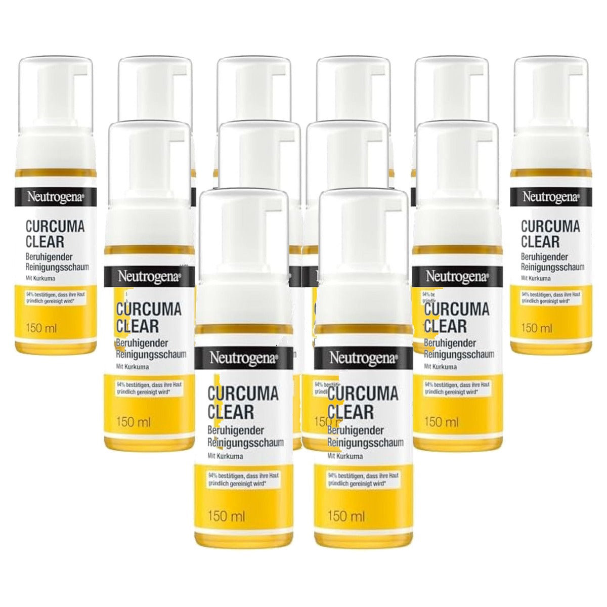 Neutrogena Curcuma Clear kalmerend reinigingsschuim 6 x 150 ml - Voordeelverpakking